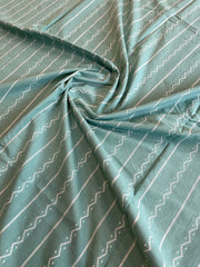 Aqua Green Handwoven Suit Sets in Pure Cotton - Masakalee