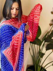 Bandhej Dupatta in Pure Georgette - Masakalee