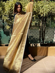 Chanderi Dupatta with Sona Rupa Zari - Masakalee