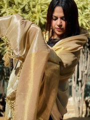 Chanderi Dupatta with Sona Rupa Zari - Masakalee