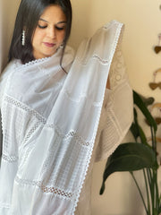 Cotton Lace Patchwork Dupattas - Masakalee