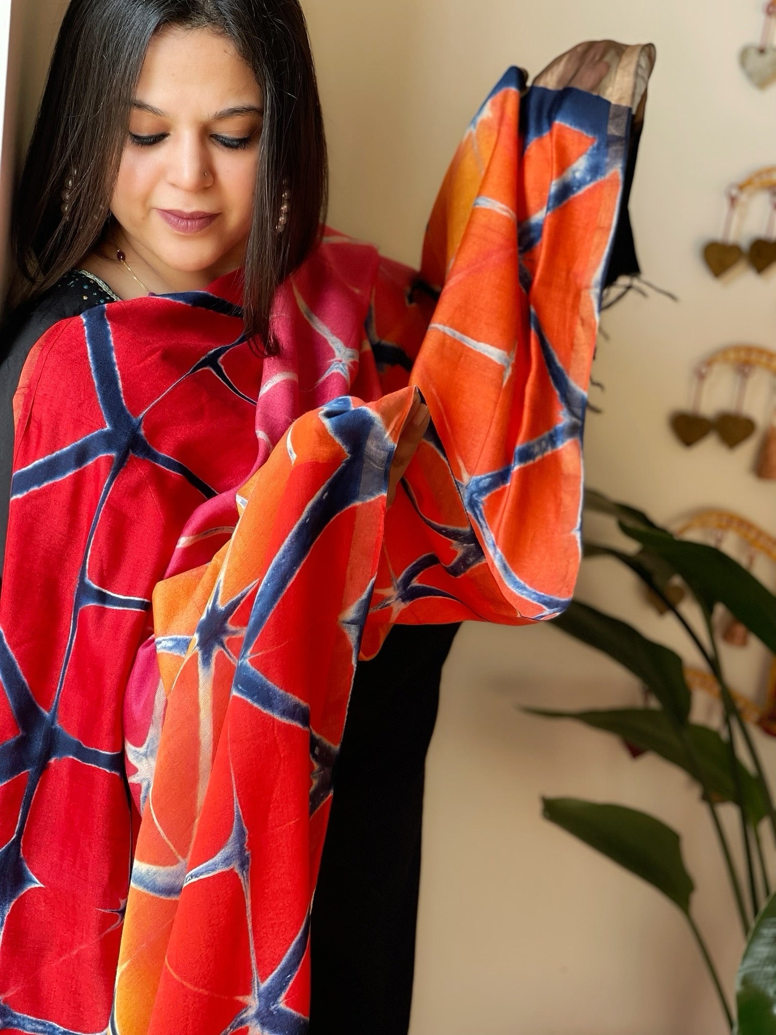 Cotton Silk Clamp Dyed Dupatta - Masakalee