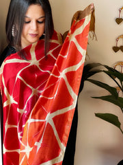 Cotton Silk Clamp Dyed Dupatta - Masakalee