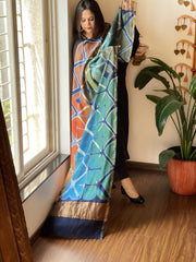 Cotton Silk Clamp Dyed Dupatta - Masakalee