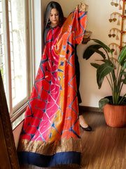 Cotton Silk Clamp Dyed Dupatta - Masakalee