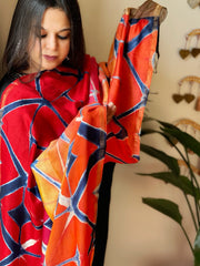 Cotton Silk Clamp Dyed Dupatta - Masakalee