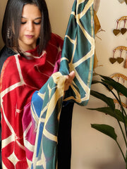 Cotton Silk Clamp Dyed Dupatta - Masakalee