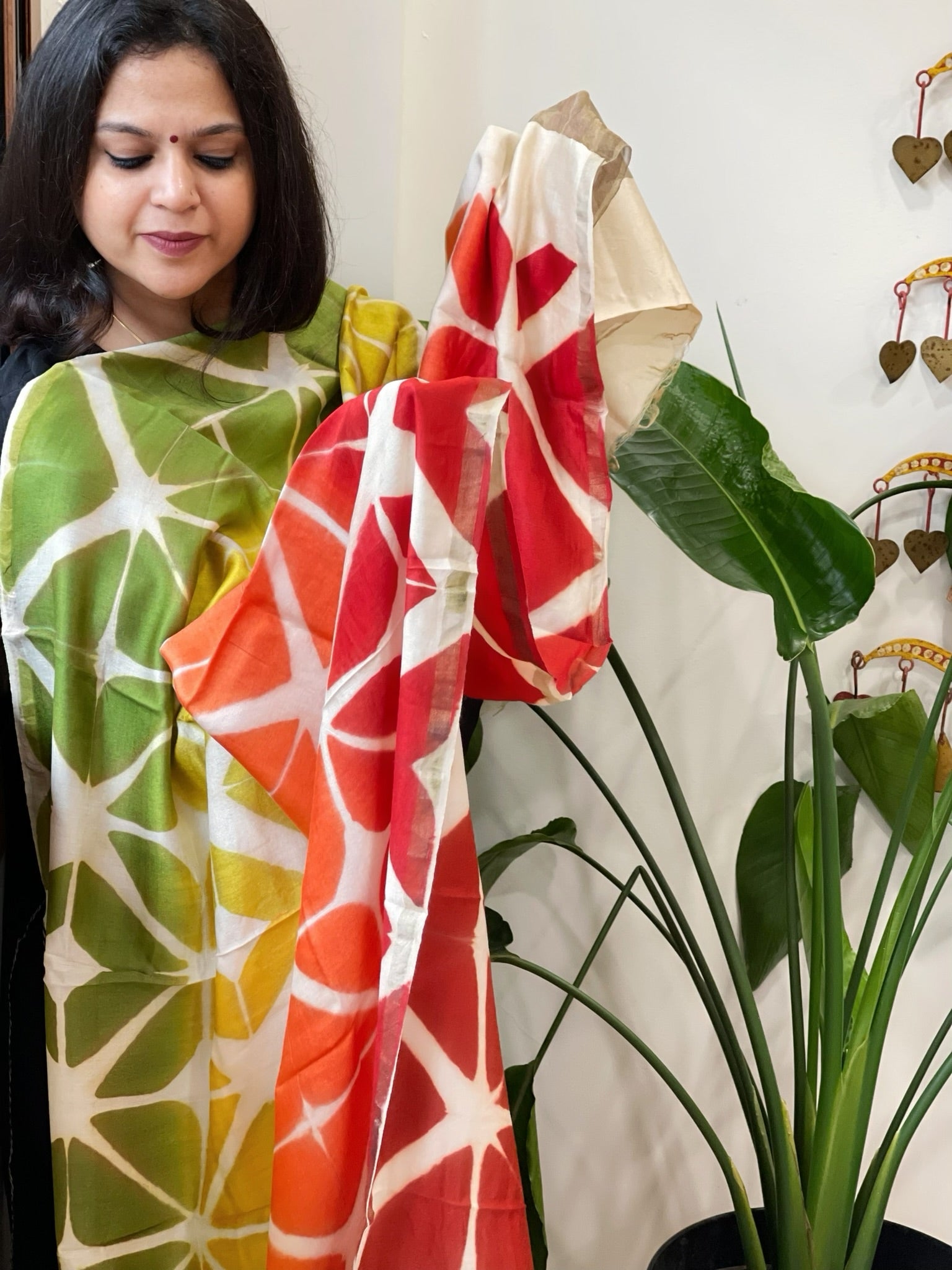 Cotton Silk Clamp Dyed Dupatta - Masakalee