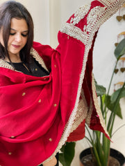 Fine Georgette Dupatta with Zardosi Work - Masakalee