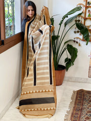 Handblock printed dupatta in Mul Cotton - Masakalee