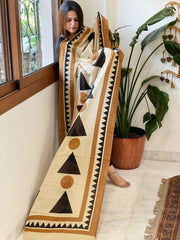 Handblock printed dupatta in Mul Cotton - Masakalee