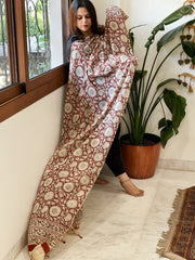 Handblock printed dupatta in Mul Cotton - Masakalee
