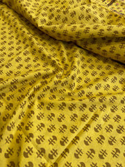 Handblock Printed Embroidered Suit Set with Patchwork in Pure Cotton - Masakalee
