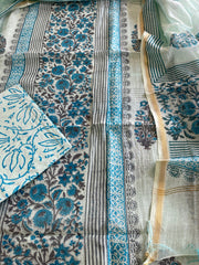 Handblock Printed Suit Set in Mul Cotton - Masakalee
