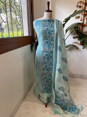 Handblock Printed Suit Set in Mul Cotton - Masakalee