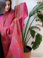 Handmade Kantha Dupatta in Silk - Masakalee