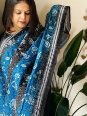 Handmade Kantha Dupatta in Silk - Masakalee