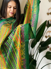 Handmade Kantha Dupatta in Silk - Masakalee