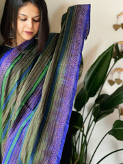 Handmade Kantha Dupatta in Silk - Masakalee