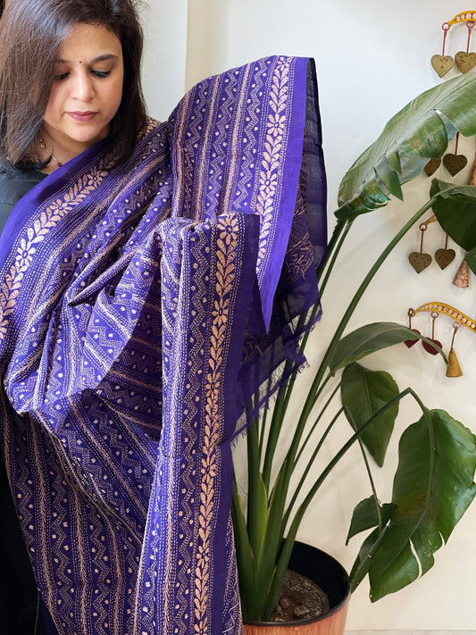 Handmade Kantha Dupatta in Silk - Masakalee