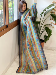 Handmade Kantha Dupatta in Silk - Masakalee