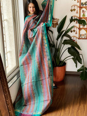 Handmade Kantha Dupatta in Silk - Masakalee