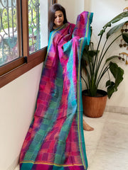 Handmade Kantha Dupatta in Silk - Masakalee