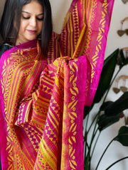 Handmade Kantha Dupatta in Silk - Masakalee