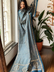 Handmade Kantha Dupatta in Silk - Masakalee