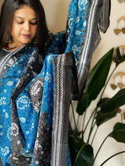 Handmade Kantha Dupatta in Silk - Masakalee