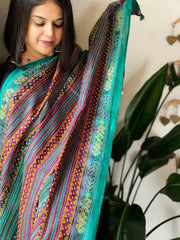 Handmade Kantha Dupatta in Silk - Masakalee