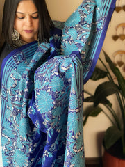 Handmade Nakshi Kantha Dupatta in Pure Silk - Masakalee