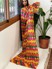 Handmade Phulkari Dupatta in Cotton - Masakalee