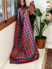 Handmade Phulkari Dupatta in Cotton - Masakalee