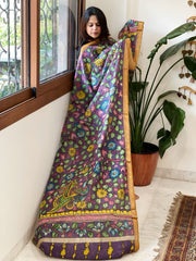 Handpainted Kalamkari Dupatta in Chanderi Silk - Masakalee