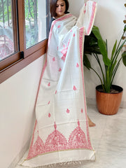 Handpainted Madhubani Dupatta in Pure Chanderi Silk - Masakalee