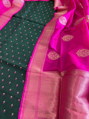 Handwoven Banarasi Suit Set in Pure Silk - Masakalee