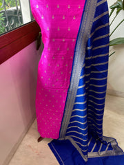 Handwoven Banarasi Suit Set in Pure Silk - Masakalee