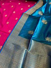 Handwoven Banarasi Suit Set in Pure Silk - Masakalee