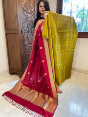 Handwoven Banarasi Suit Set in Pure Silk - Masakalee