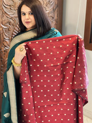 Handwoven Banarasi Suit Set in Pure Silk - Masakalee
