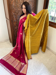 Handwoven Banarasi Suit Set in Pure Silk - Masakalee