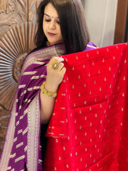 Handwoven Banarasi Suit Set in Pure Silk - Masakalee
