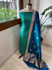 Handwoven Banarasi Suit Set in Pure Silk - Masakalee