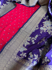Handwoven Banarasi Suit Set in Pure Silk - Masakalee