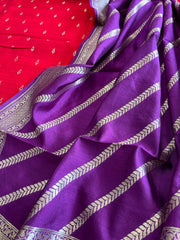Handwoven Banarasi Suit Set in Pure Silk - Masakalee