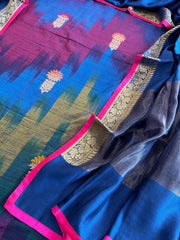 Handwoven Banarasi Suit Set in Pure Silk - Masakalee