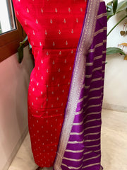 Handwoven Banarasi Suit Set in Pure Silk - Masakalee