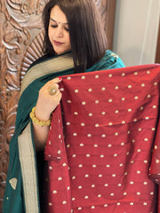 Handwoven Banarasi Suit Set in Pure Silk - Masakalee