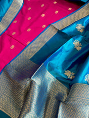 Handwoven Banarasi Suit Set in Pure Silk - Masakalee